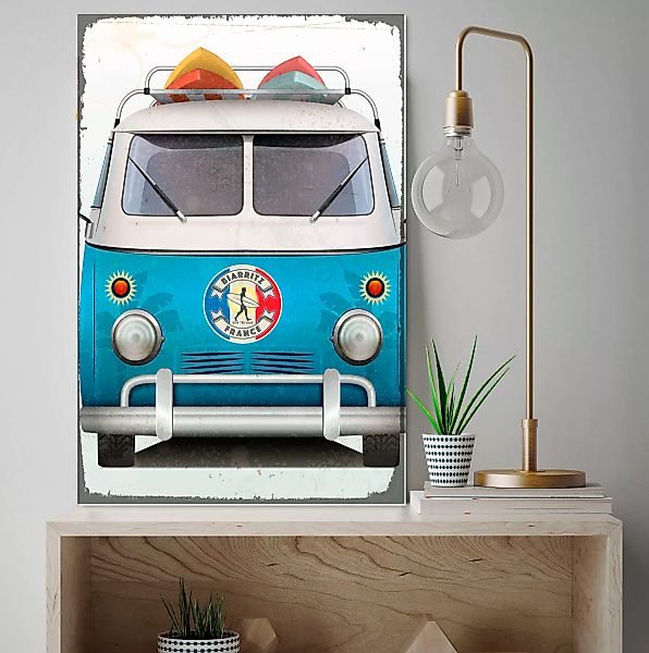 queence Metallbild "Biarritz Surf Bus", (1 St.), Stahlschilder günstig online kaufen