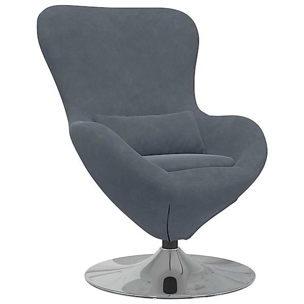 vidaXL Eiersessel Dunkelgrau 63 x 73 x 90 cm Samt 42002725 günstig online kaufen
