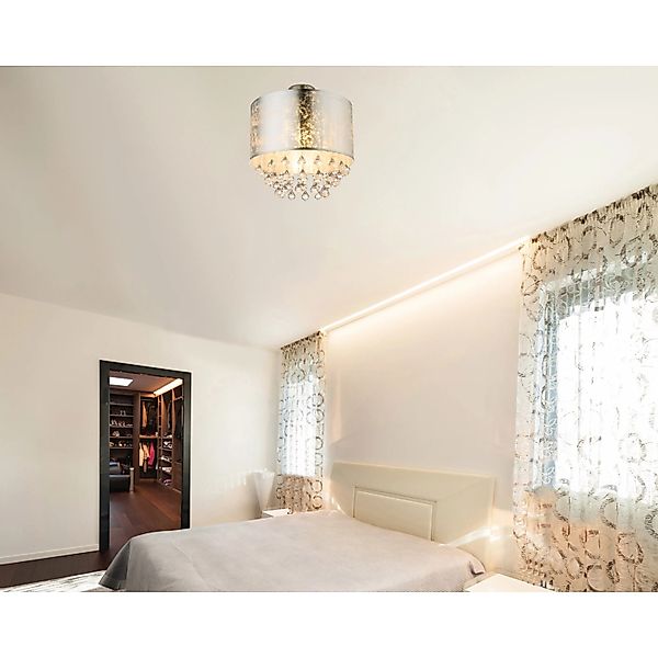 Globo Deckenleuchte Amy I Nickel matt günstig online kaufen