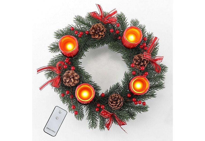Gravidus Adventskranz Adventskranz mit LED Echtwachskerzen Deko günstig online kaufen