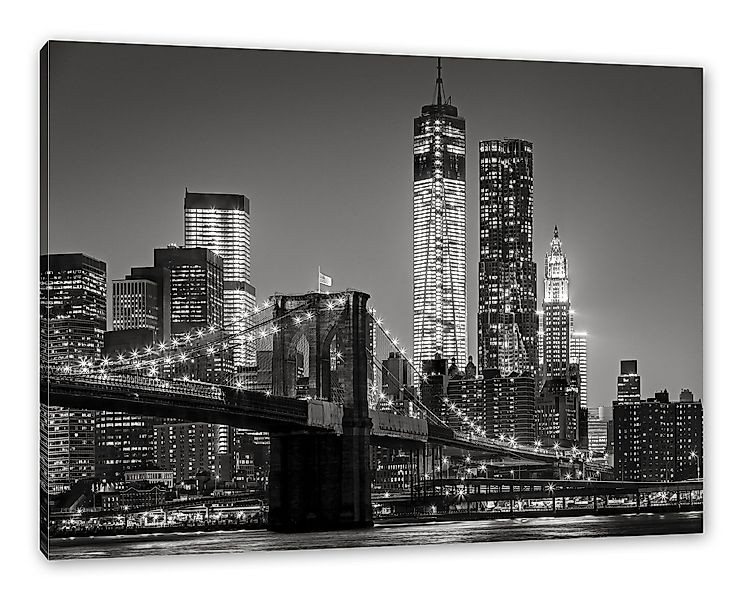 Pixxprint Leinwandbild New York City Skyline günstig online kaufen