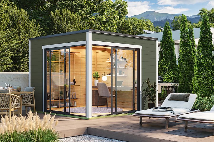 Nordic Holz Gartenhaus "Palermo 3", mit großen Glasflächen günstig online kaufen