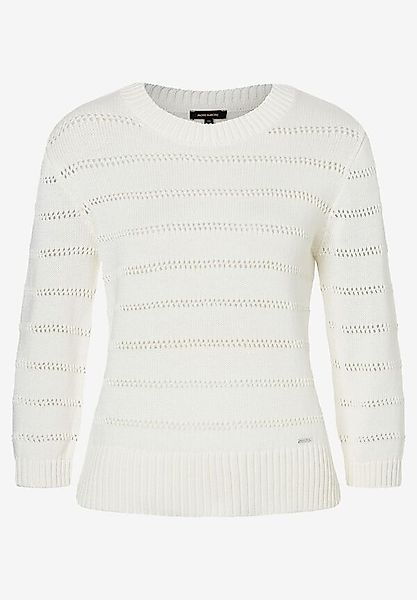 MORE&MORE Rundhalspullover Ajourpullover günstig online kaufen
