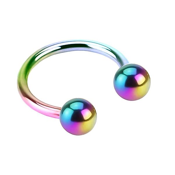 viva-adorno Nasenpiercing Hufeisen Piercing Edelstahl Kugeln günstig online kaufen