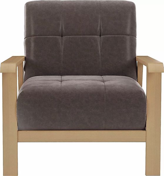 sit&more Sessel "Billund", Armlehnen aus Buchenholz in natur, verschiedene günstig online kaufen