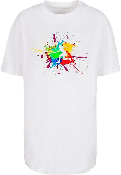 Merchcode T-Shirt "Merchcode Damen Ladies Color Splash Player Boyfriend Tee günstig online kaufen