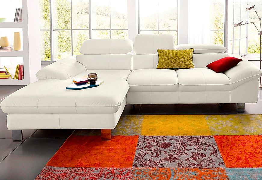 COTTA Ecksofa "Driver L-Form" mit Kopfteilverstellung, wahlweise mit Bettfu günstig online kaufen