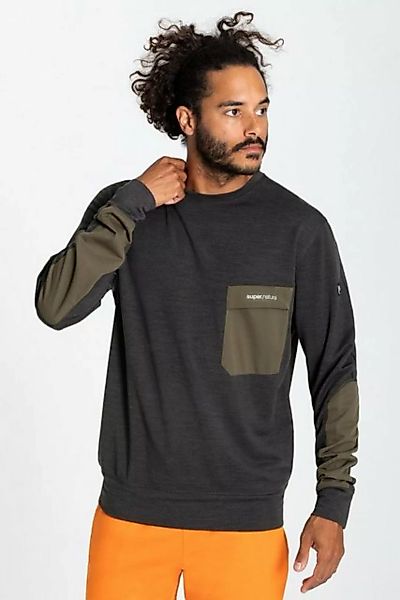SUPER.NATURAL Sweatshirt Merino Pullover M ALPINE POCKET CREW funktioneller günstig online kaufen