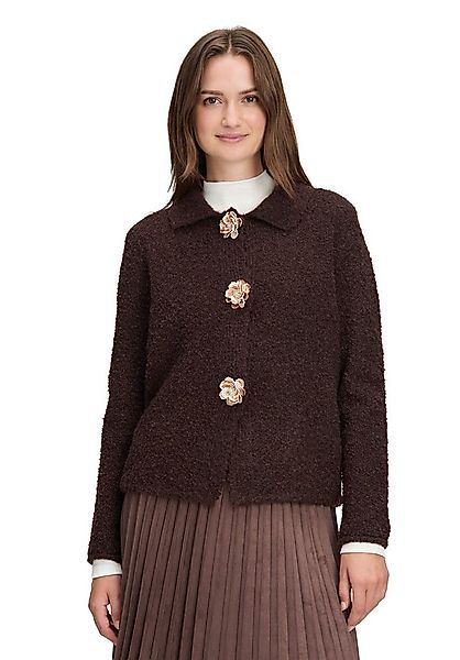 Cartoon Strickjacke Damen mit Kragen (1-tlg) günstig online kaufen