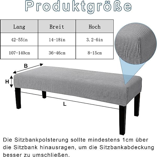 Coonoor Stuhlhusse Universal-Bezug für Esszimmer-Bank, elastisch günstig online kaufen