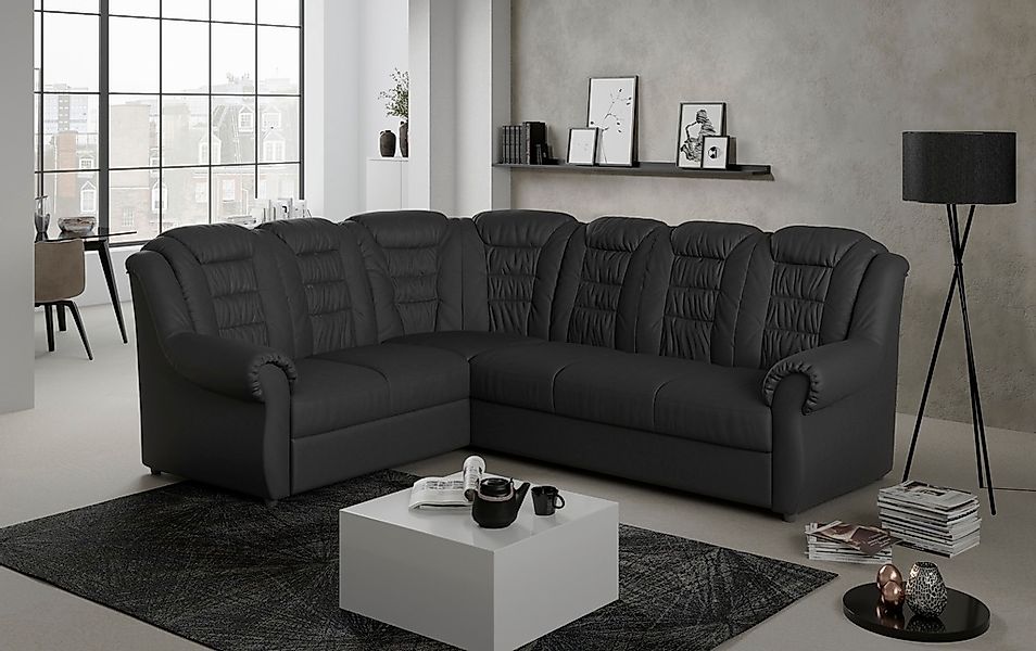 Home affaire Ecksofa »Boston L-Form«, mit hoher Rückenlehne, wahlweise mit günstig online kaufen