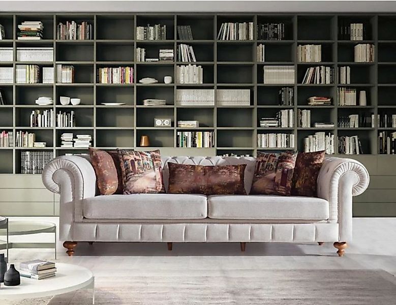JVmoebel Sofa Grauer Dreisitzer Couch 3-er Sofa Design Möbel Neu, Made in E günstig online kaufen