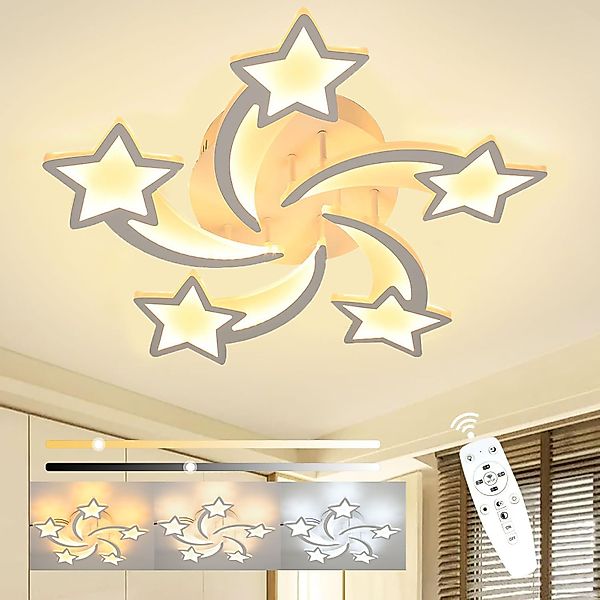 LETGOSPT Deckenleuchte 30W LED-Deckenleuchte mit Fernbedienung, günstig online kaufen