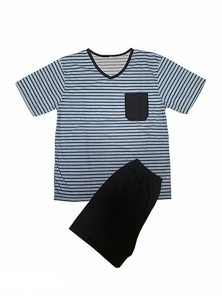 Lucky Shorty Pyjama Set Shorty - Maritime Streifen günstig online kaufen