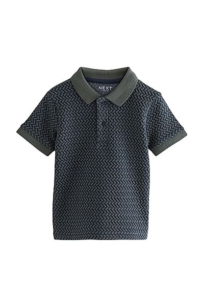 Next Poloshirt Strukturiertes Polohemd mit kurzen günstig online kaufen