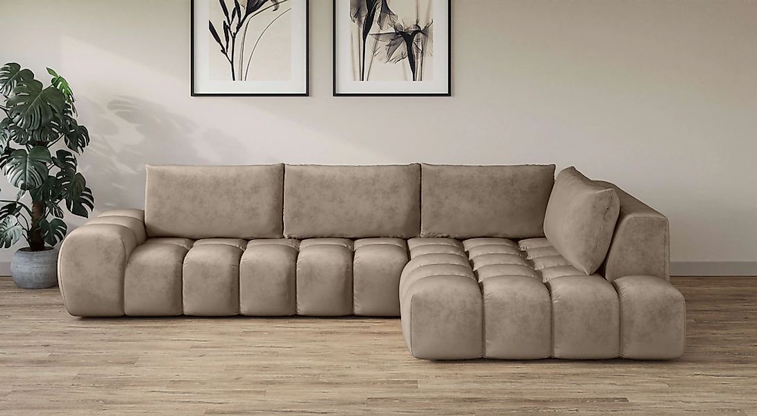 INOSIGN Ecksofa "AZITA klein, L-Form, elegant und bequem Designsofa in Bubb günstig online kaufen