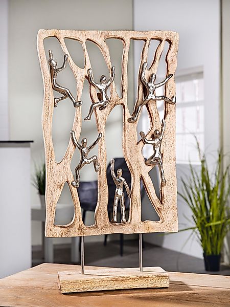 GILDE Dekofigur Skulptur Climbing Wall (1 günstig online kaufen