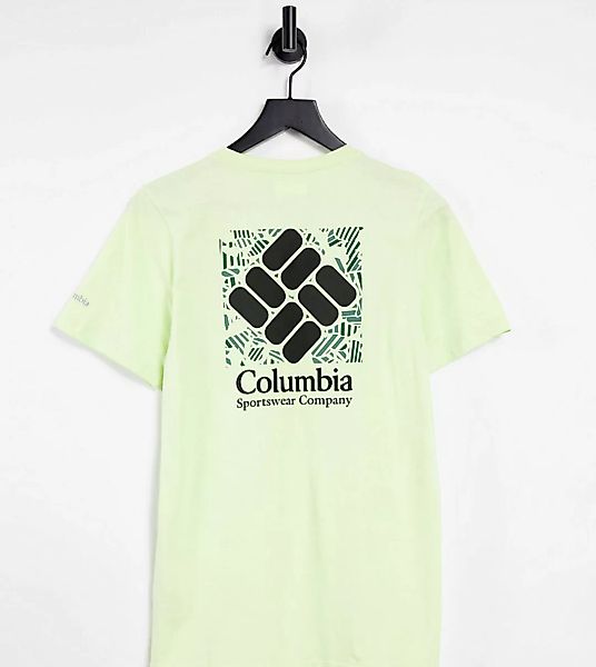 Columbia – Rapid Ridge – T-Shirt mit Rückengrafik in Limettengrün – exklusi günstig online kaufen
