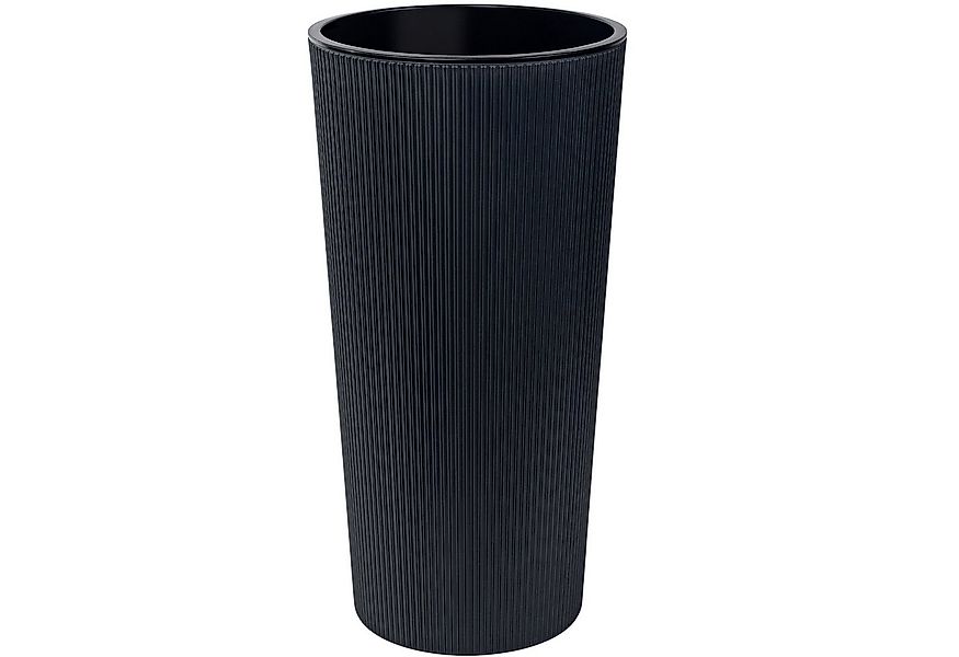 KONZEPT Blumentopf Hoch mit Einsatz, Rillenstruktur, für Garten, Balkon, fü günstig online kaufen