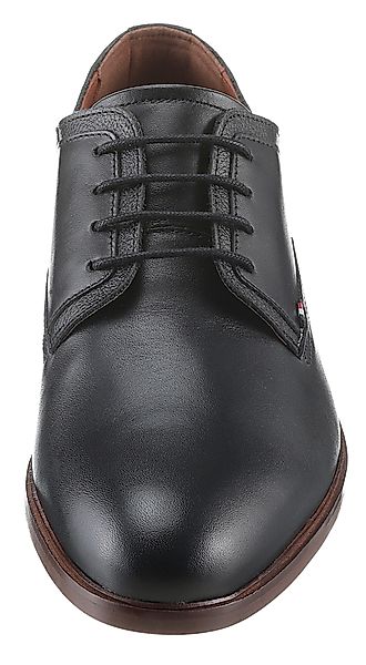 Tommy Hilfiger Schnürschuh "HILFIGER THUNIT LEATHER SHOE", Blockabsatz, Bus günstig online kaufen