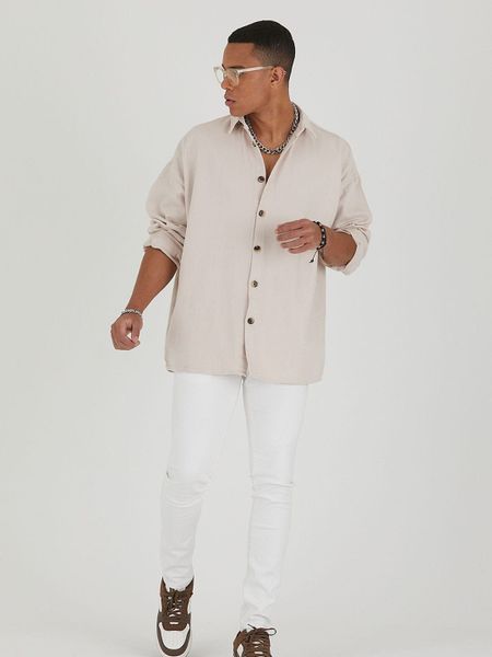 COFI Casuals Jeanshemd Jeanshemd Oversize Cotton günstig online kaufen