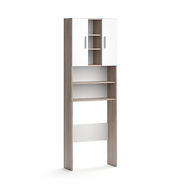Vicco Waschmaschinenschrank Luis Sonoma/Weiß 190 x 64 cm günstig online kaufen