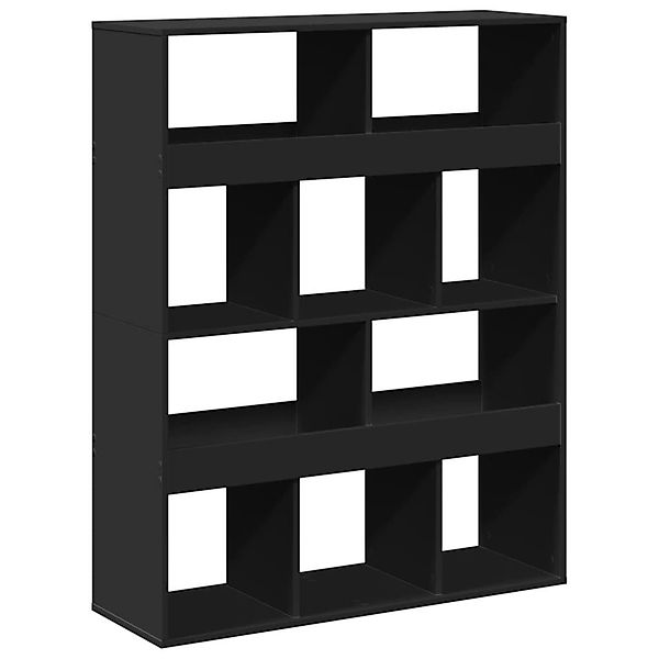 vidaXL Bücherregal Raumteiler Schwarz 100x33x125,5 cm günstig online kaufen