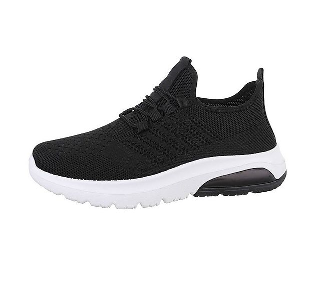 Coolwalk Herren Low-Top Freizeit Sneaker Flach Sneakers in Schwarz günstig online kaufen