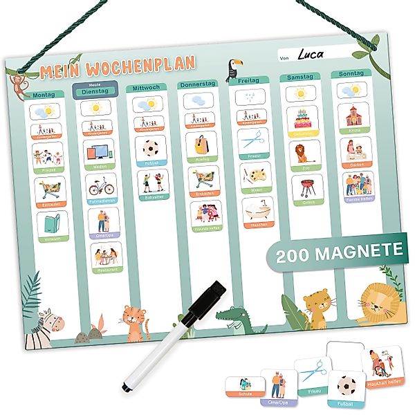 Mini Mindz Magnettafel Wochenplaner Kinder - günstig online kaufen