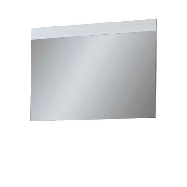 Wandspiegel in Weiß Hochglanz 90 cm breit günstig online kaufen