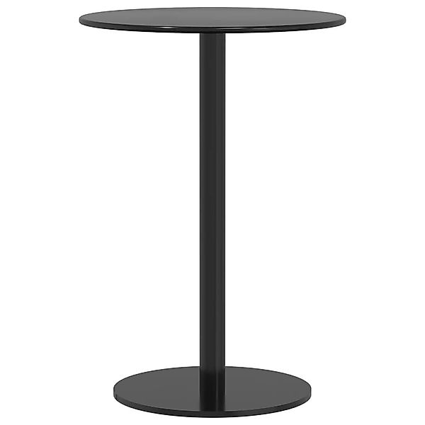 vidaXL Gartentisch Gartentisch Rund Schwarz Ø50x72 günstig online kaufen