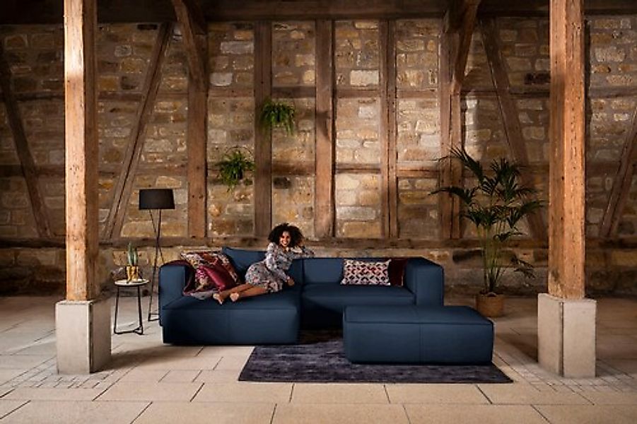 W.SCHILLIG Ecksofa »around-the-block« inklusive Hocker, mit eleganter Biese günstig online kaufen