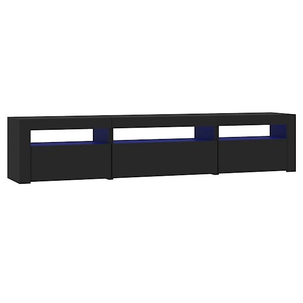 VidaXL TV-Schrank mit LED-Leuchten Schwarz 195x35x40 cm günstig online kaufen