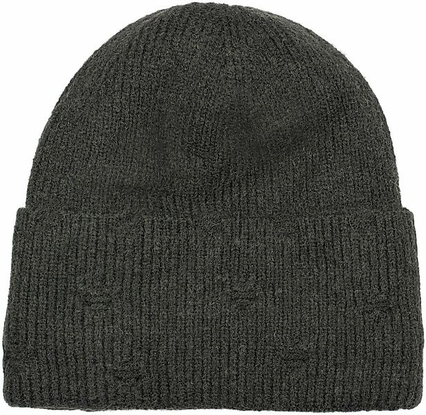 styleBREAKER Strickmütze "Strickmütze mit Rippenmuster und Rissen" 1 Stk. günstig online kaufen