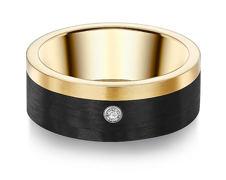 Trilani Fingerring gelbgold, mit Zirkonia im Brillant-Look günstig online kaufen
