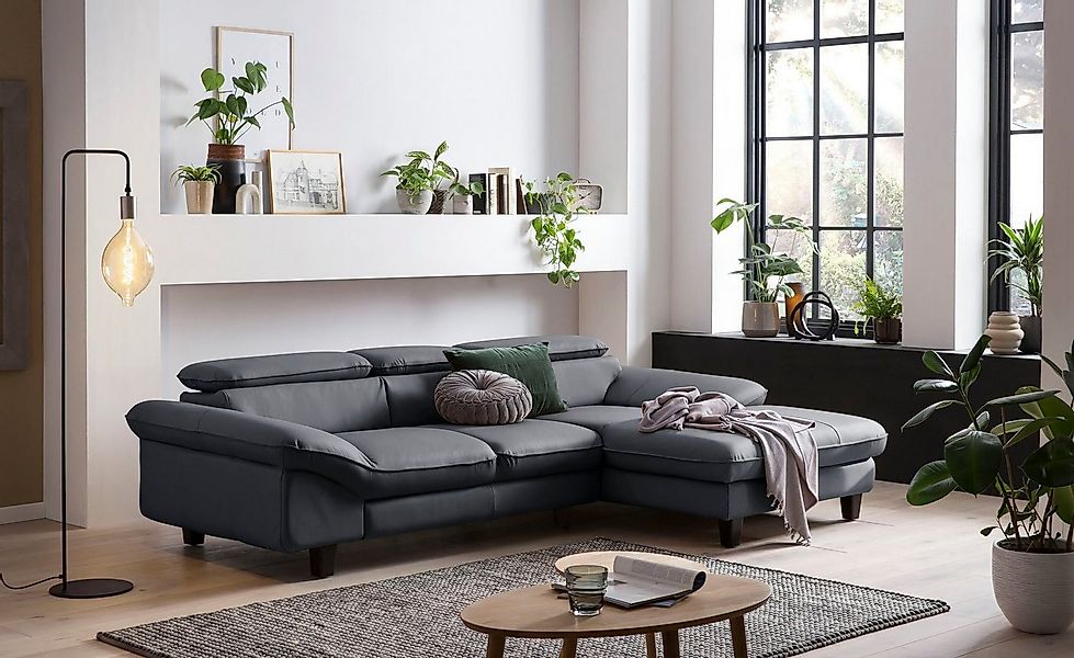 Home affaire Ecksofa "Pilot L-Form", mit Kopfteilverstellung, wahlweise mit günstig online kaufen