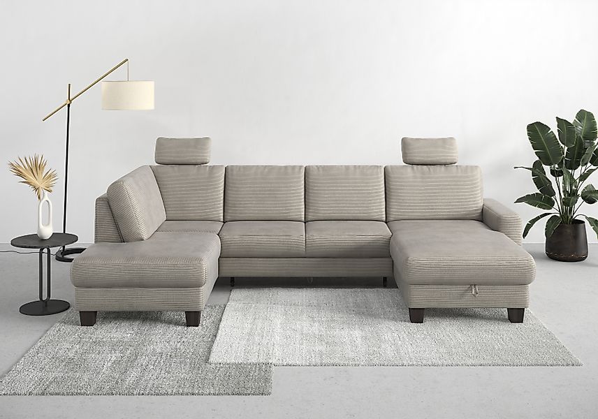 Home affaire Wohnlandschaft »Summer U-Form«, mit oder ohne Bettfunktion und günstig online kaufen