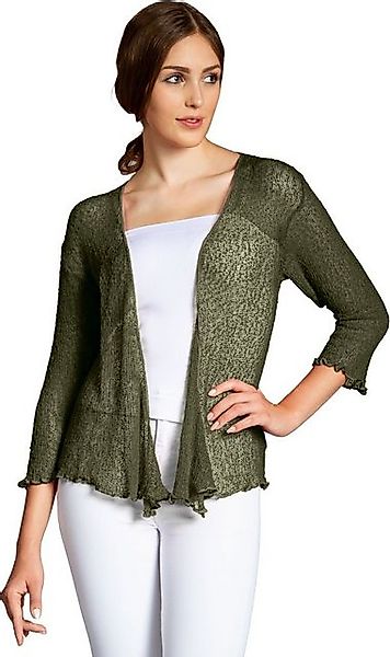 Caspar Strickjacke STJ022 angenehm leichter Damen Sommer Bolero mit 3/4 Arm günstig online kaufen