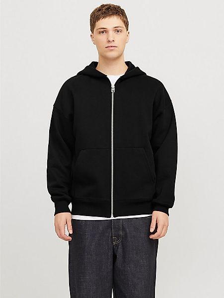 Jack & Jones Kapuzensweatjacke JJEURBAN EDGE SWEAT ZIP HOOD NOOS mit Rippbü günstig online kaufen