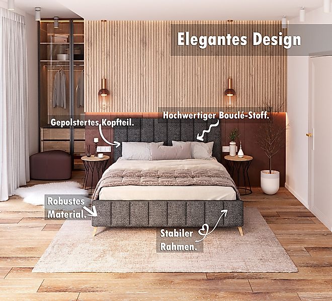 thematys Polsterbett Stauraumbett aus Velours Bett 120x200, 140x200, 160x20 günstig online kaufen