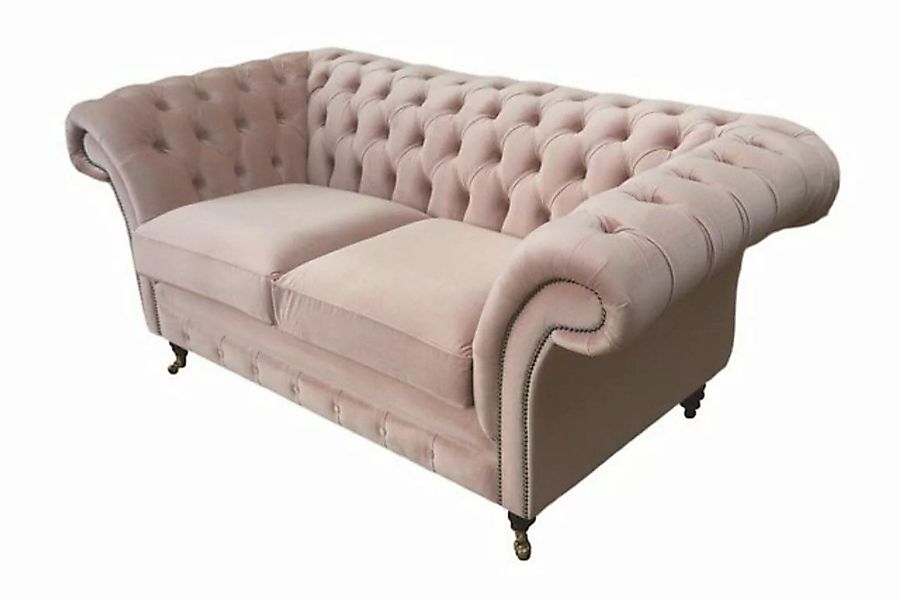 JVmoebel Chesterfield-Sofa, 2 Sitzer Chesterfield Sofa Elegant Couch Rosa W günstig online kaufen