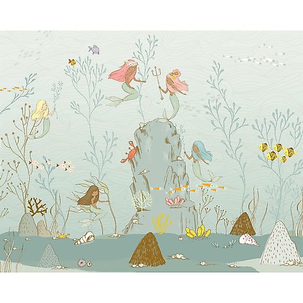 Komar Vliesfototapete Mermaids 350 cm x 280 cm günstig online kaufen