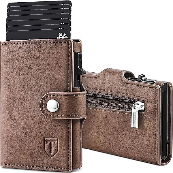 POPOLIC Geldbörse Geldbörse Herren Slim RFID günstig online kaufen