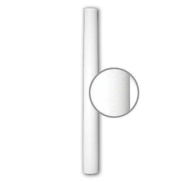 PROFHOME 116050 Halbsäulen Schaft Säule Zierelement Stuckdekor 20,4 cm x 19 günstig online kaufen