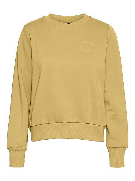NOISY MAY Nmlupa Logo Sweatshirt Damen Gelb günstig online kaufen