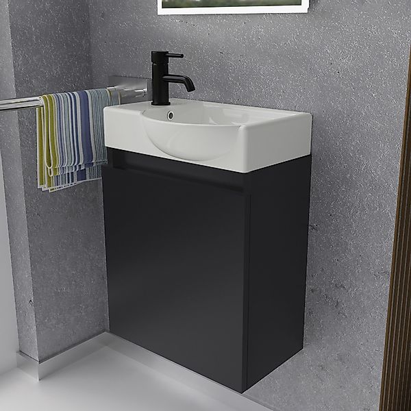 Alpenberger Badmöbel-Set Gäste WC Waschbecken mit günstig online kaufen