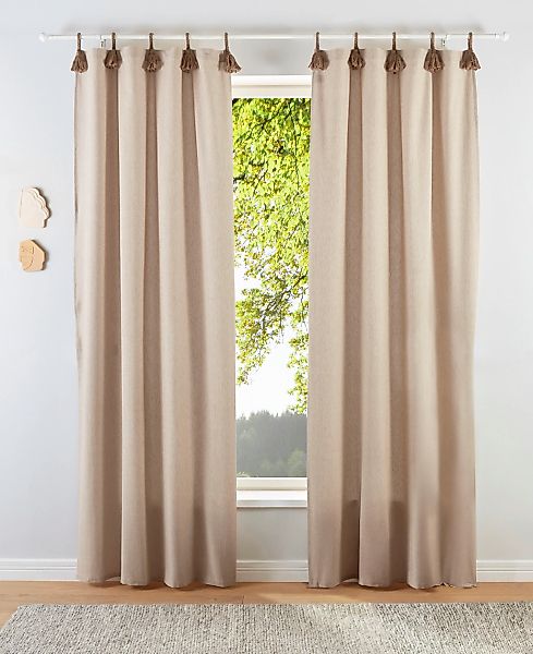 LeGer Home by Lena Gercke Gardine "Jada" Schlaufen 1 Stk. tlg. blickdicht, günstig online kaufen