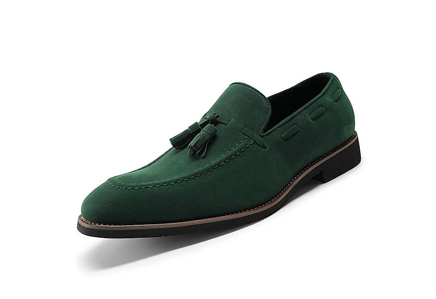 Allthemen Loafer mit Quasten Slipper Seuede Loafer Spitze Zehenbereich günstig online kaufen