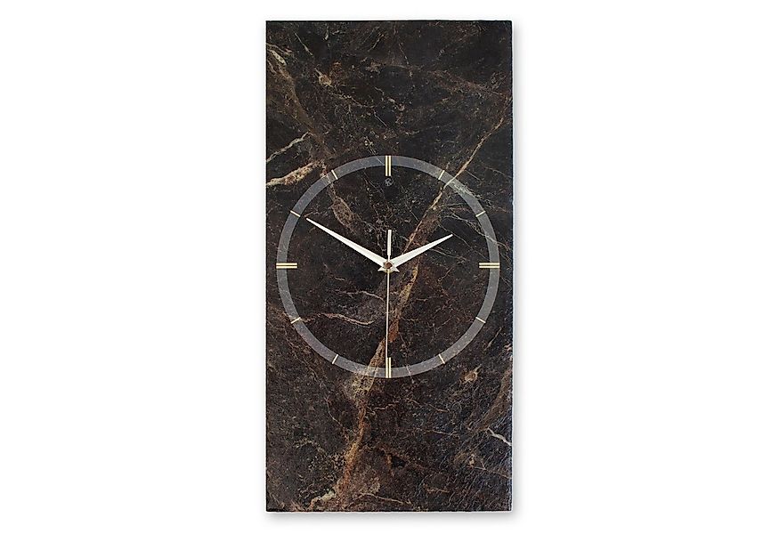 Kreative Feder Wanduhr Designer-Wanduhr aus Stein (Schiefer) mit flüsterlei günstig online kaufen