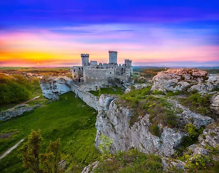 Papermoon Fototapete »Burg in Landschaft« günstig online kaufen